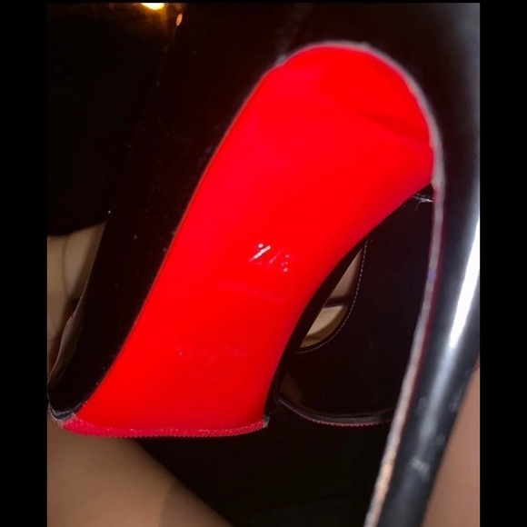 Authentic Christian Louboutin So Kate Heels Black Size 37.5 US 7 - Picture 6 of 11